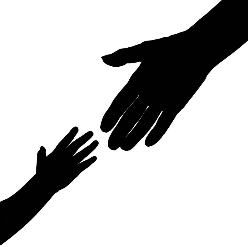 Download Mother and baby hands SVG files for Silhouette Cameo and ...