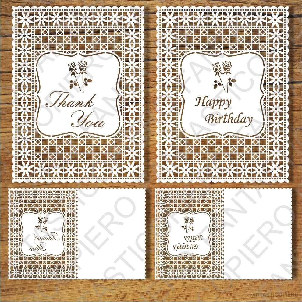Download Happy Birthday Happy Anniversary Thank You Greeting Card Svg Files For Silhouette Cameo And Cricut