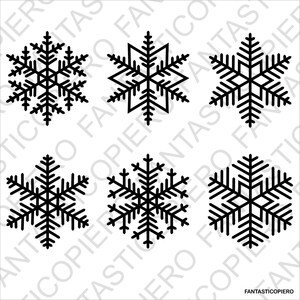 Snowflakes 3 SVG files for Silhouette Cameo and Cricut.