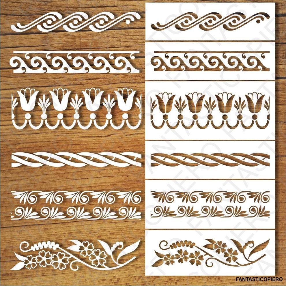 Decorative Borders and Stencil SVG Files for Silhouette Cameo and Cricut.  Clipart PNG Transparent Included. -  Norway