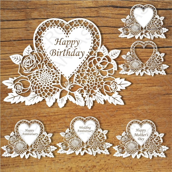 Download Floral Happy Birthday Wedding Anniversary Happy Mother Day Etsy