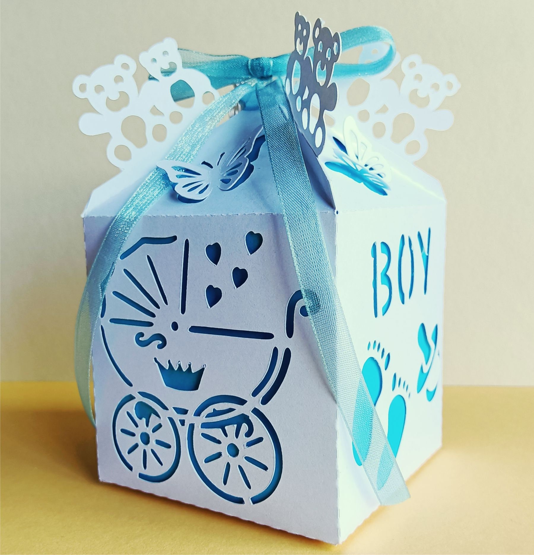 Teddy Bear Baby Shower Box SVG, PNG Files, 2.75 Inches - Etsy
