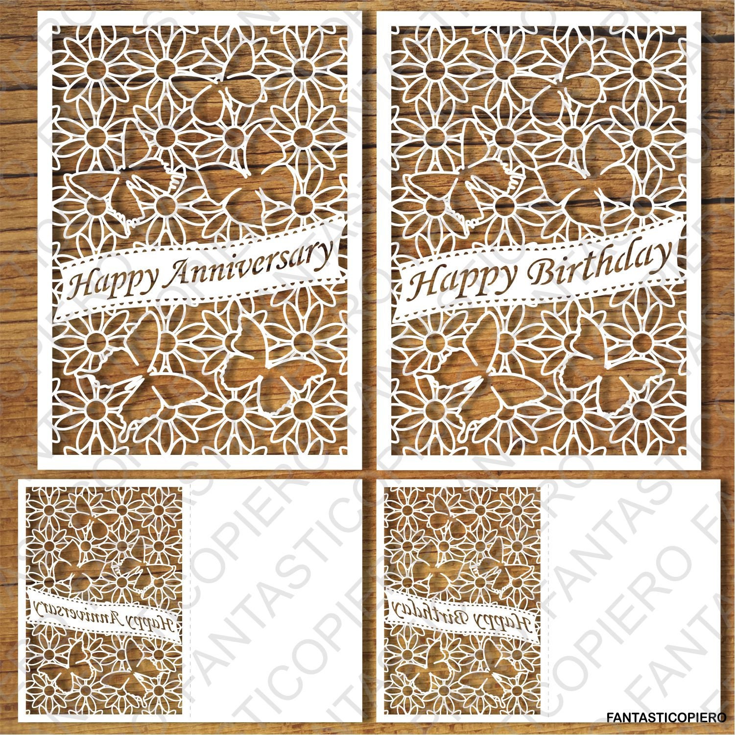 Download Greeting Cards Happy Birthday Happy Anniversary Svg Files Etsy