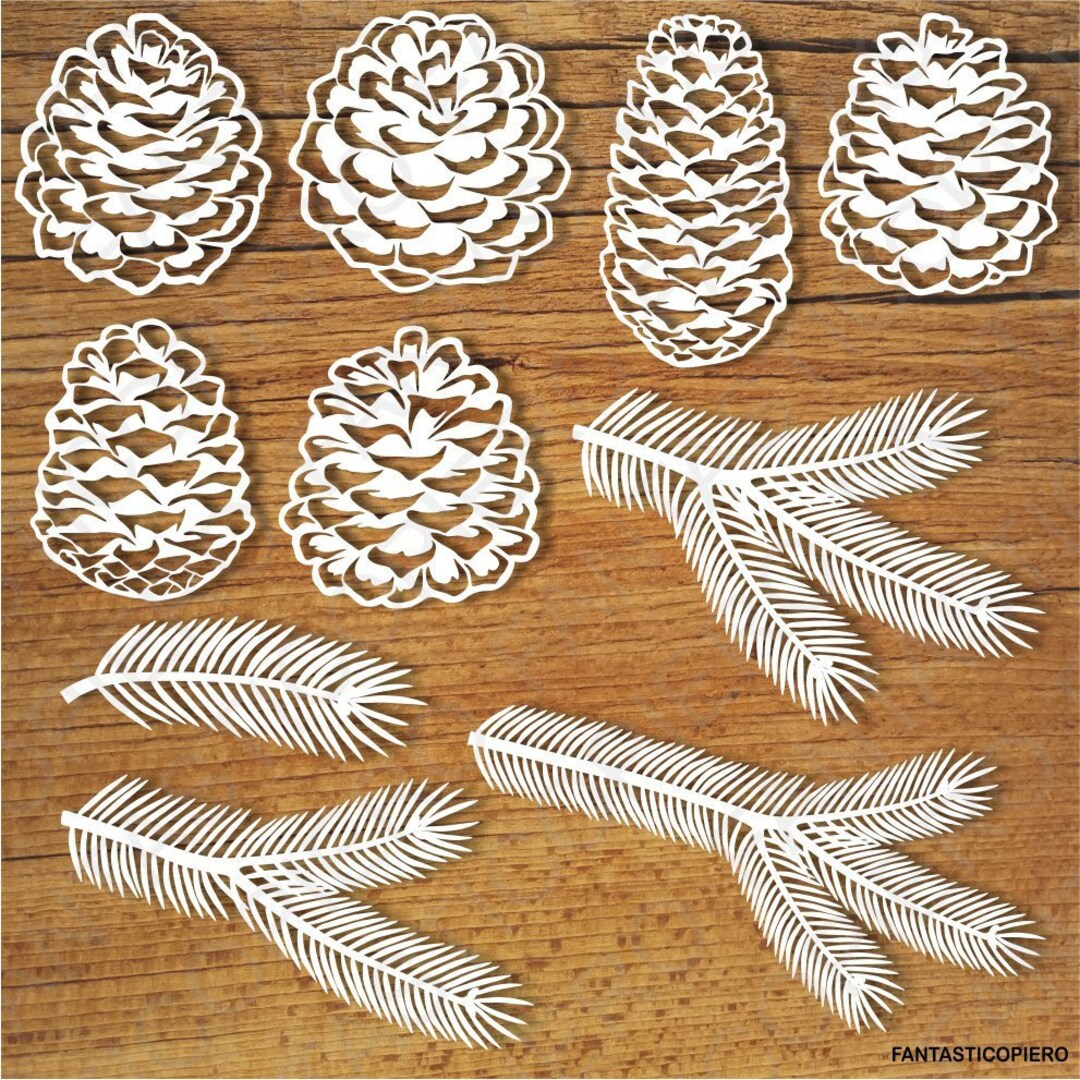 Only Pines - Evergreen Pine Branches Clipart Set - Design Cuts