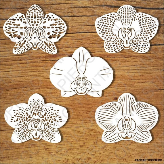 Download Orchid Flowers Svg Files For Silhouette Cameo And Cricut Clipart Png Transparent Included