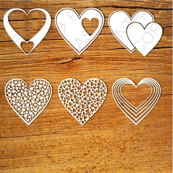 Download Hearts SVG files for Silhouette Cameo and Cricut. Hearts ...