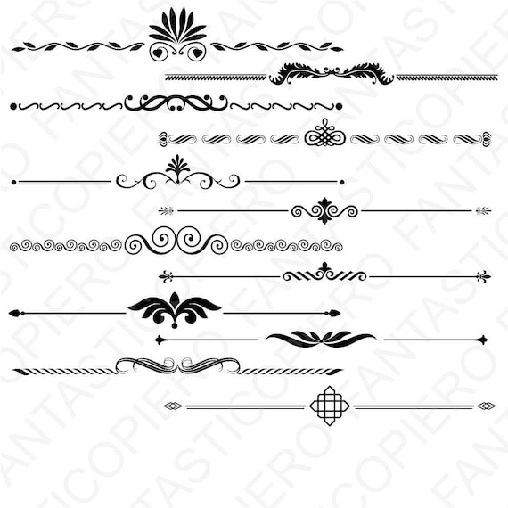 Download Text Dividers Set 2 Svg Files For Silhouette Cameo And Etsy
