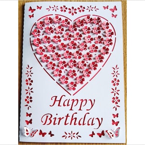 Pop-up twee lagen Happy Birthday, Anniversary, Moederdag, Valentijnsdag, Love You Mom, Wenskaart SVG-bestanden voor Silhouette & Cricut.