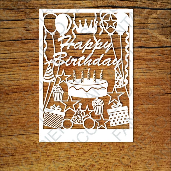 Vecteur Stock Happy birthday carte anniversaire recto 5