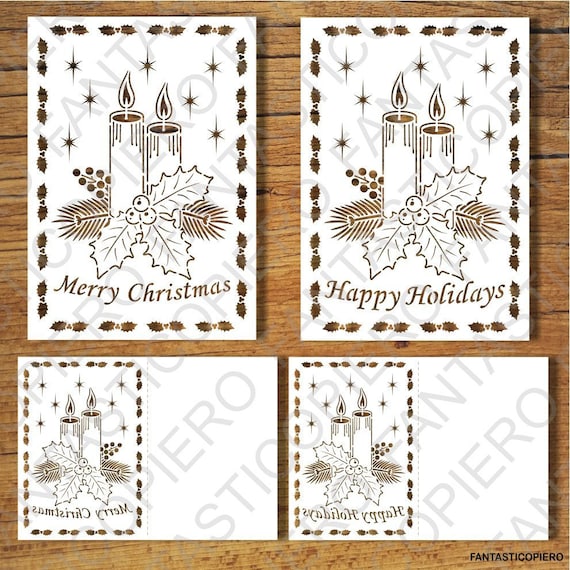 Download Free Merry Christmas Greeting Card Svg Files For Silhouette Cameo Etsy SVG Cut Files
