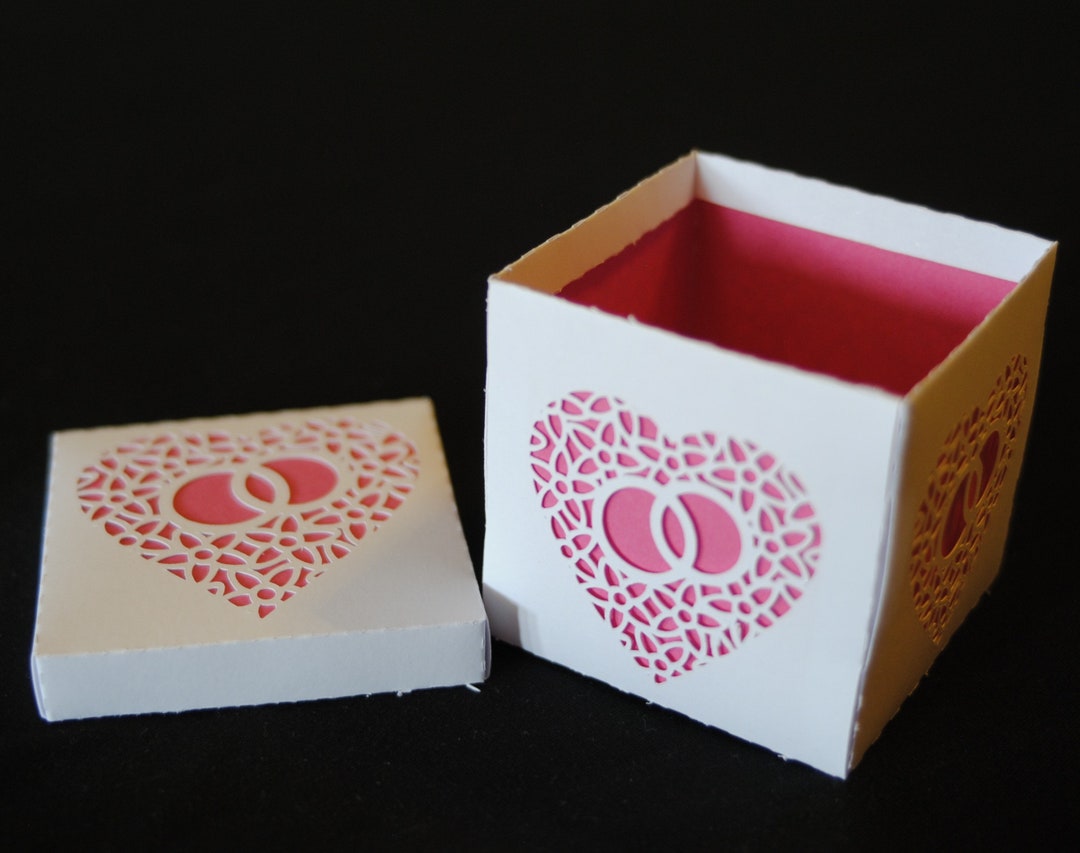 Box 2 With Separate Cover, Two Sizes 2.5 Inches and 3.15 Inches SVG ...