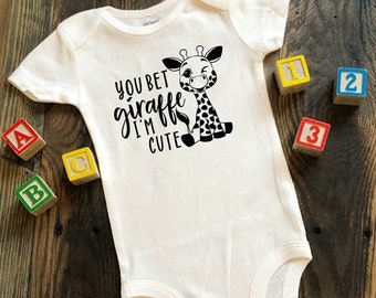 thumbnail image 2 of You Bet Giraffe I'm Cute Svg, Png, Eps, Pdf File, You Bet Giraffe, Baby... 2 of 13