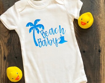 Beach Baby Bodysuit or Toddler Shirt, Baby Shower Gift, Beach Baby, First Beach Trip, Baby's First Trip to the Beach, Baby's Beach Vacation