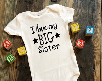 I Love My Brother /& Sister This Much Cute Funny Heart Baby Grow Body Suit Vest