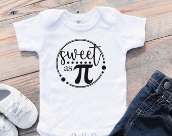 Sweet as Pi Baby Bodysuit, Math Toddler Shirt, Pi Day Baby Clothes, Cute Math Baby Shirt, Math Teacher Baby Gift, Science Teacher Baby Gift