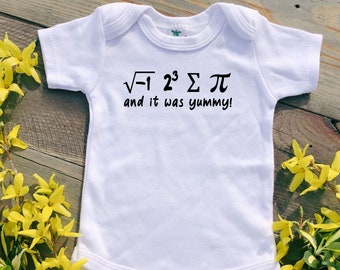 Math Shirt for Kids, Pi Day Shirt, Funny Math Baby Bodysuit, Math Pun, Math Teacher Baby, Baby Clothes Math, Math Funny Baby Shirt