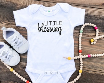 Little Blessing Christian Faith Baby Shower Bodysuit Little Blessing Christian Faith Baby Shower Bodysuit