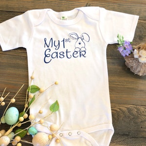 Baby&#39;s First Easter Baby Bodysuit, My First Easter Baby Bodysuit, Gender Neutral Easter Shirt, Cute Easter Baby Outfit, Bunny Shirt
