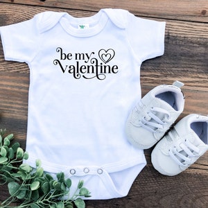 Be My Valentine Baby Bodysuit, Toddler Shirt, Little Valentine Bodysuit, Baby Valentine, Valentine Baby Clothes, Baby&#39;s 1st Valentine&#39;s Day