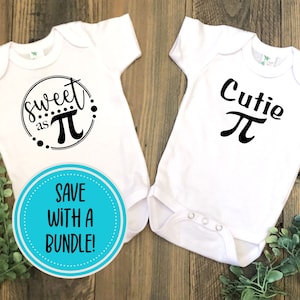 Math Baby Bodysuit, Pi Puns for Baby, Math Lover Baby Gift, Cutie Pi, Sweet as Pi, Math Shirt for Kids, Baby Gift Math, Math Teacher Baby