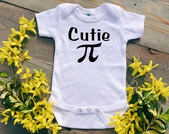 Cutie Pi Math Baby Bodysuit, Toddler Shirt Math, New Baby Gift Math, Math Teacher Baby Gift, Cute Math Shirt, Pi Day Baby Shirt, Kids Math