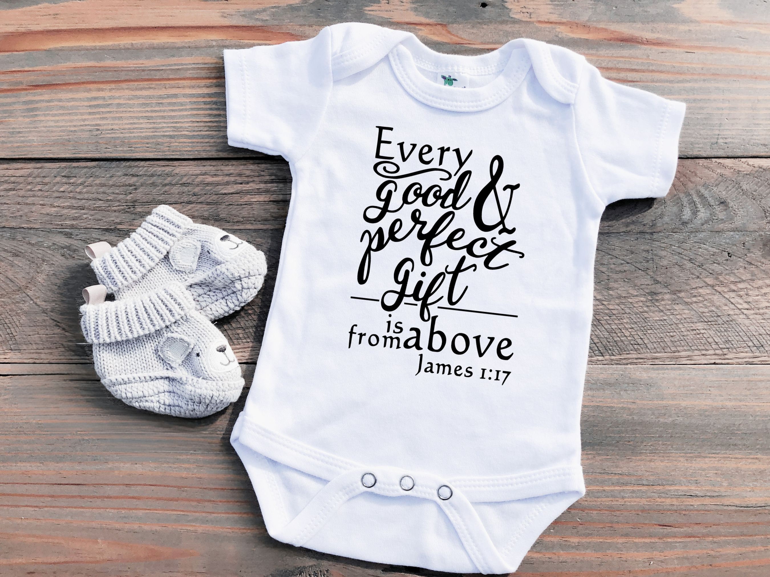 Bible Verse (james 1:17) Bodysuit or Toddler T-shirt, Christian