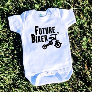 Future Biker Baby Bodysuit, Toddler Shirt, Biker Baby, Baby Shower Gift, New Baby, New Baby Clothes, Ride with Daddy, Ride with Mommy