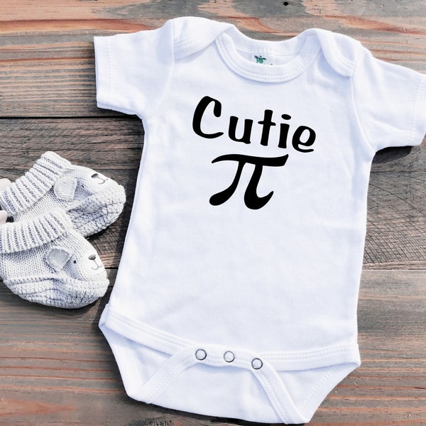 Cutie Pi Baby Bodysuit Math Toddler T Shirt Pi Day Baby Clothes Cute Math Baby Shirt Math Teacher Baby Gift Science Teacher Baby Gift