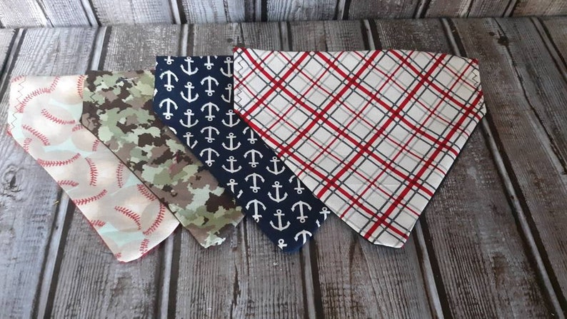 custom pet bandana Red over the collar dog bandana peronsalized dog bandana