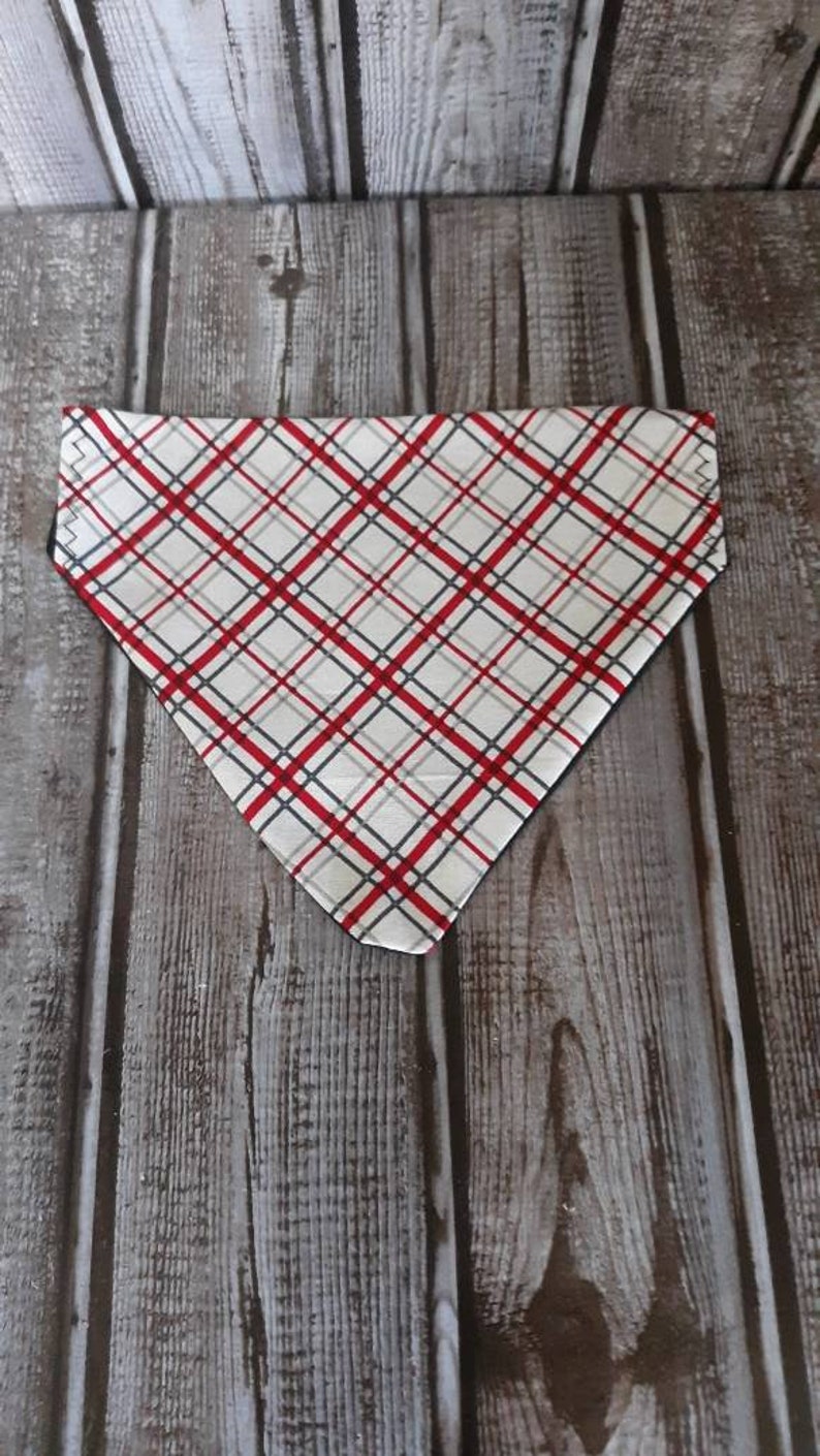 custom pet bandana Red over the collar dog bandana peronsalized dog bandana