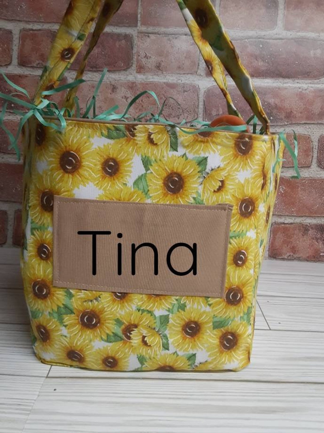 Sunflower Easter Baskets Easter Bunny Personalized Easter Etsy