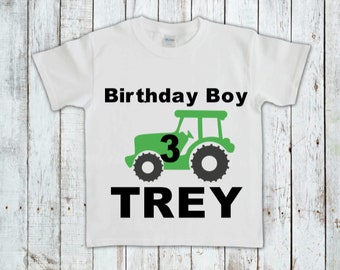 Tractor birthday, farm birthday, tractor party, boys birthday shirt, Birthday shirts, personalized shirts, custom  birthday shirts, country