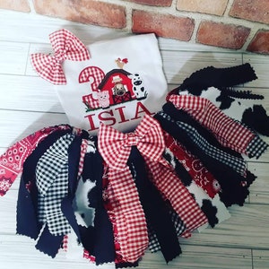 3rd birthday, farm birthday, barn theme birthday, farm theme birthday outfit, cow birthday, farm animal birthday, cow girl birthday
