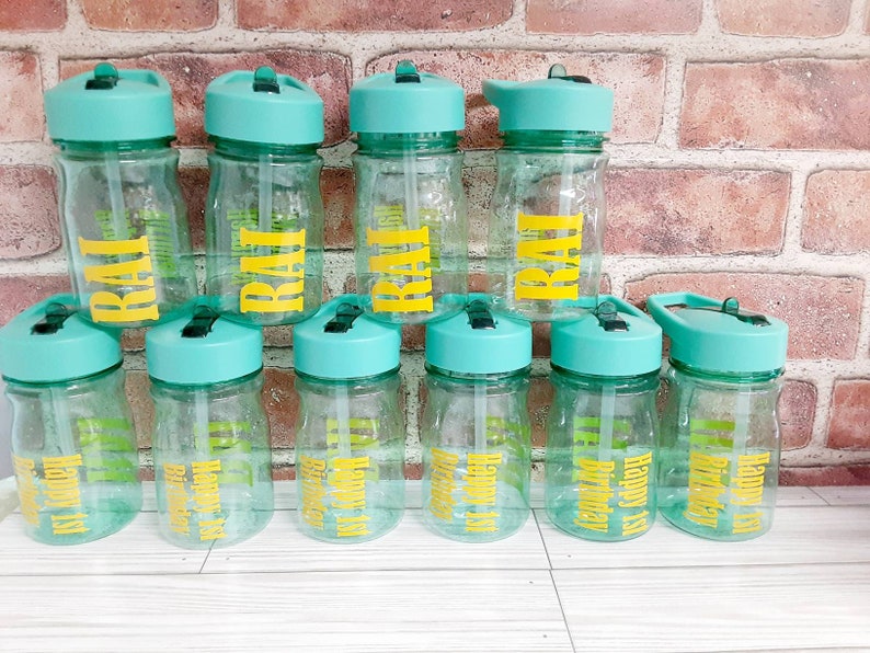 Personalized Kids Cups With Straws Party Favors Personalized Etsy