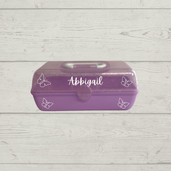 Make up case-Accessory case- sleep over favors- party favors- personalized gifts- hair bow box- pencil box- personalized