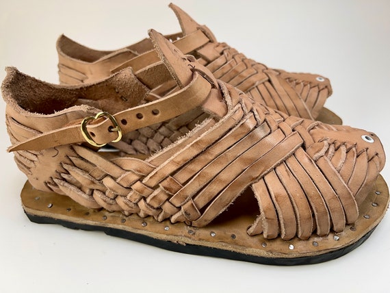 TUXPENSE CLASSIC RETRO Natural mexican sandals hu… - image 4