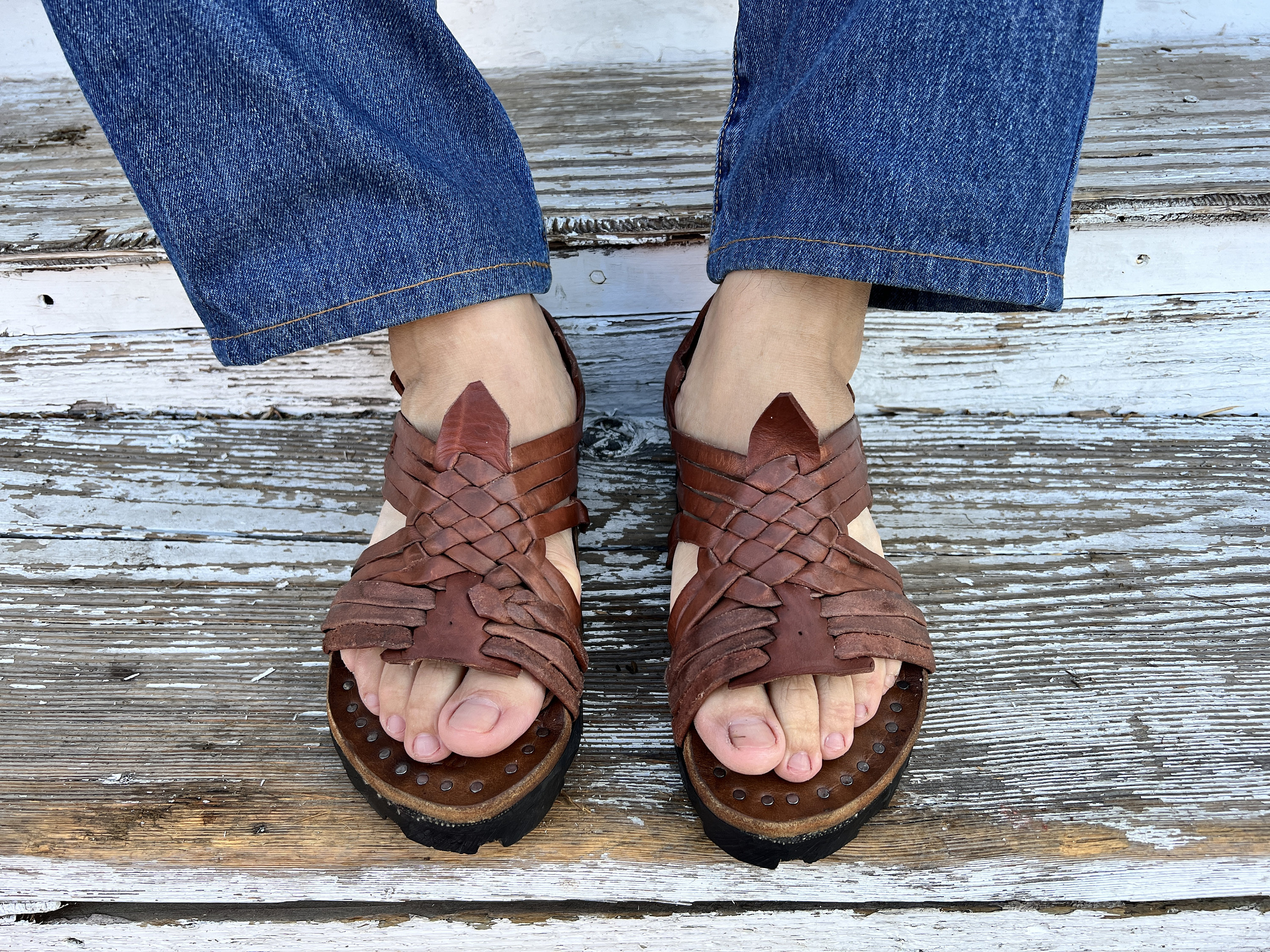 ARAÑITA TEJIDO RUSTICO Retro Vintage With Thick Soles  display picture 3