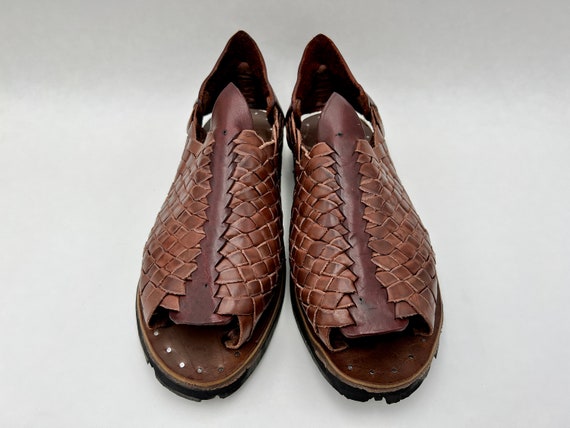 PETATILLO MR OLVERA Oiled Vintage mexican sandals… - image 6