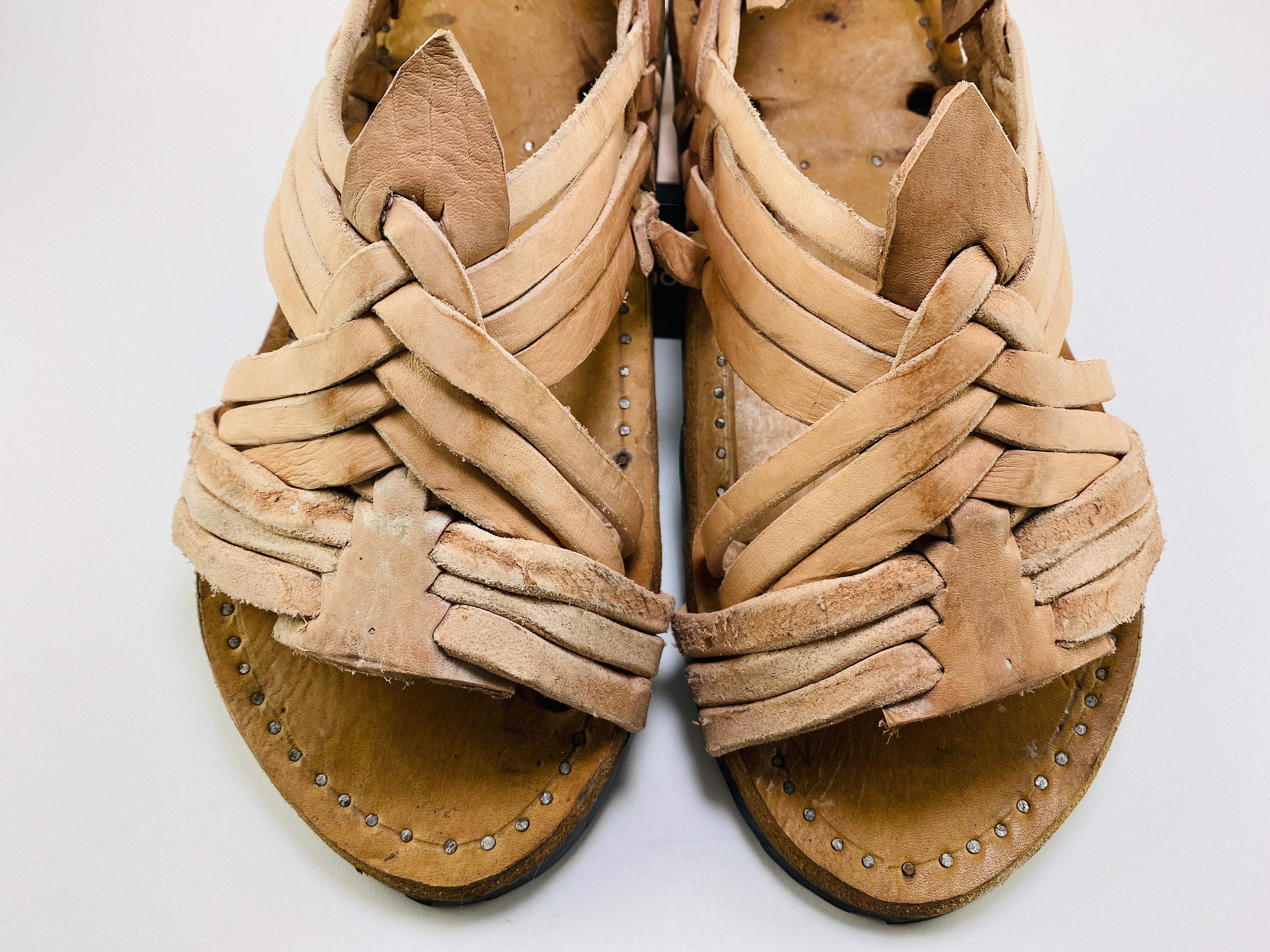 HUARACHE CRUZADO RUSTICO''Acme Sandalias mexican | Etsy México