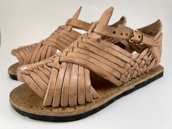 TUXPENSE CLASSIC RETRO Natural mexican sandals hu… - image 2