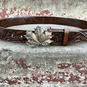Bergamot Brass Works Leaf Belt Buckle - Etsy display picture 1