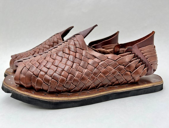PETATILLO MR OLVERA Oiled Vintage mexican sandals… - image 2