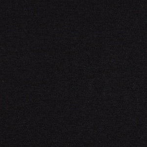 Jersey Stoff Uni Schwarz 0.5m x VB Bild 3