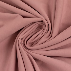 Jersey fabric Uni - old pink 0.5 m x VB