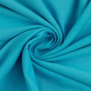 Jersey fabric Uni - turquoise 0.5 m x VB
