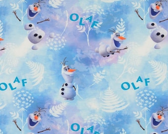 Jersey Stoffe Disney Frozen Olaf hellblau 0.5m x VB