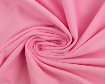 Jersey Stoff Uni - rosa 0.5m x VB