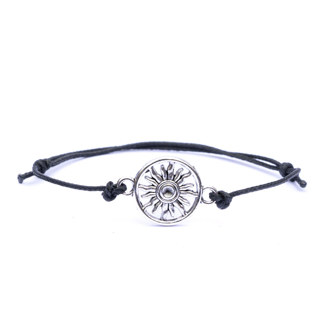 Handmade Sun Rope Bracelet - Symbol of Power With Sunflower Charm - Etsy