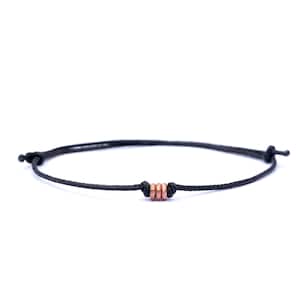 Healing solid Copper bracelet - Everyday protection wristband  - Paracord rope