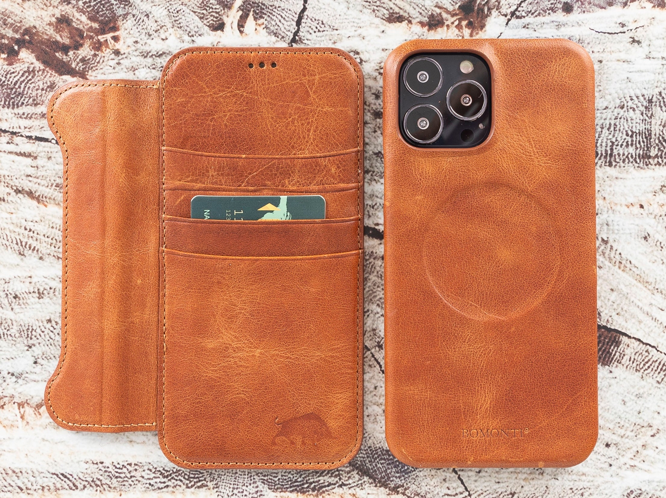 Bouletta Vintage iPhone 15 Series Leather Wallet Cases